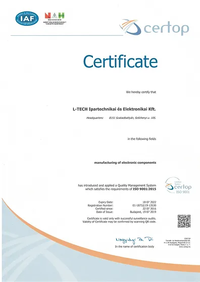 ISO-Certificate